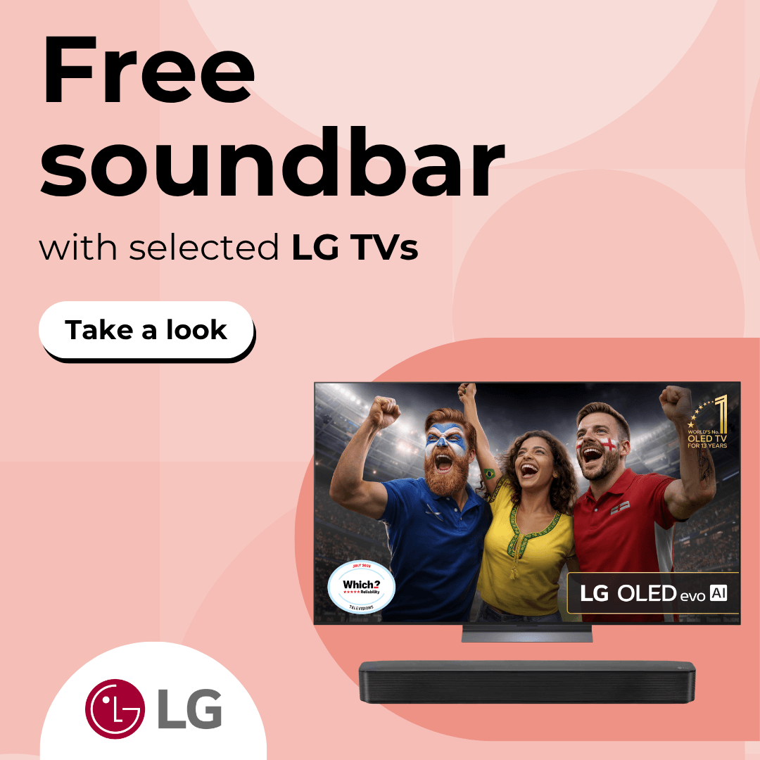 Free soundbar with selected LG TVs 